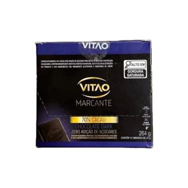 Imagem de Chocolate Zero 70% Amargo - 12 Unidades de 22g - VITAO