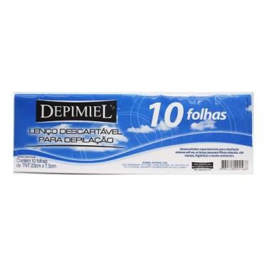 Imagem de Lenço Descartável para Depilação Depimiel - 10 Folhas