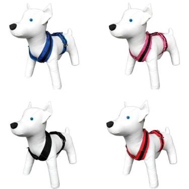 Imagem de Coleira Peitoral Tração Pitbull Com Guia Alça Nylon M Forte - Mirante 