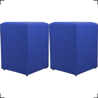 Imagem de Kit 2 Puff Dado Decorativo Para Sala Recepção Penteadeira Material Sintético Cores
