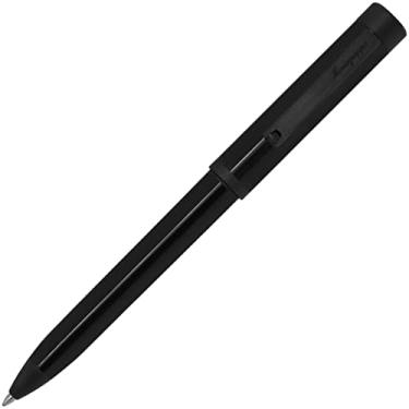Imagem de Montegrappa Caneta esferográfica Zero feita de aço inoxidável e resina Montegrappite em ultra preto, comprimento: 14,3 cm, ISZEIBIC