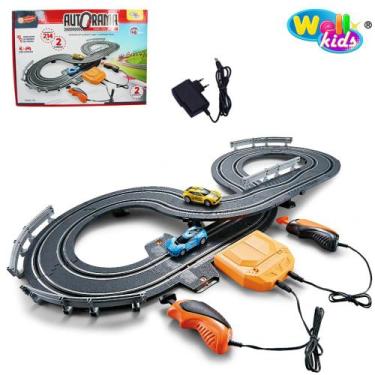 Imagem de Pista de Autorama com 2 Carrinhos e 2 Controles Comprimento de 214cm T