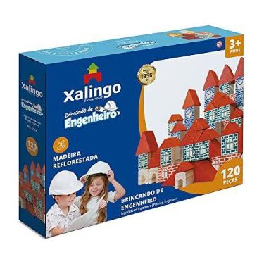 Imagem de Brinquedo Para Montar Brincando De Engenheiro 120Pc - XALINGO