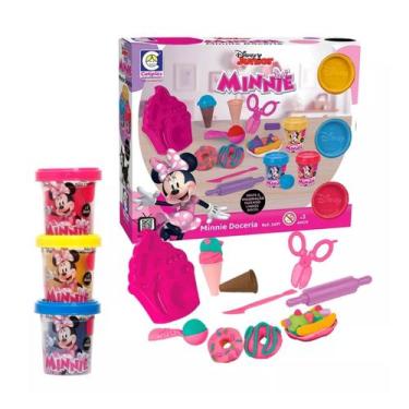 Imagem de Kit Massinha Minnie Doceria C/ Acess. Disney Junior Brinquedo Infantil