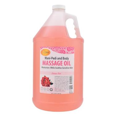 Imagem de SPA REDI - Óleo de massagem de rosa sensual, 3,6 g - Pedicure profissional, manicure e terapia de corpo inteiro, mistura de óleos de amêndoa, semente de algodão, girassol e abacate, infundido com