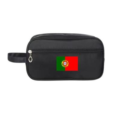 Imagem de Necessaire Bolsa Nylon Impermeável Estampa Bandeiras Países - Mormino,