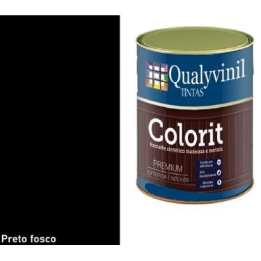 Imagem de Tinta Esmalte Base de Água Para Madeiras e Metais  Colorit  Premium Qu