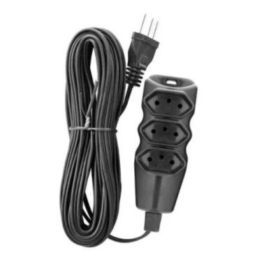 Imagem de Extensao 2p+t cabo pp 3x0,75m 5,0m 10a pt megatron