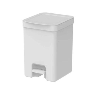 Imagem de Lixeira Com Pedal e Tampa 12 Litros Cesto de Lixo Cozinha Banheiro Tri