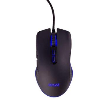 Imagem de Mouse Gamer Dazz GMO2001, RGB, 7200DPI Ajustável, 07 Botões, 500Hz, Pr