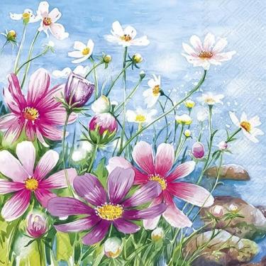 Imagem de Guardanapo para Decoupage Ihr 33x33 Floral Flores Katy C/ 2 Unidades -