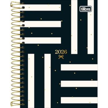 Imagem de Tilibra - Agenda Espiral Diária 12,9 x 18,7 cm West Village 2026-4 Conjuntos de Listras