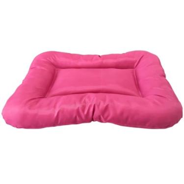 Imagem de Cama Pet Colchonete Extra Grande 85 cm X 65 cm Impermeável Para Cachorro Almofada Macia (Rosa)
