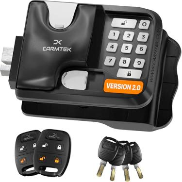 Imagem de Fechadura de entrada sem chave RV - 10 dígitos V2.0 | Fechadura de porta segura RV entrada sem chave com 2 travas internas | Substituição de fechadura de porta de trailer de viagem com 2 interruptores