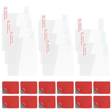 Imagem de WLLHYF Película eletrostática para câmera de painel escudo para para-brisas adesivo dupla face, adesivos eletrostáticos para montagem de câmera de painel, película transparente e estática