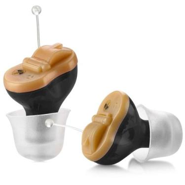 Imagem de Amplificador de aparelho auditivo MedCA Premium Invisible CIC Black