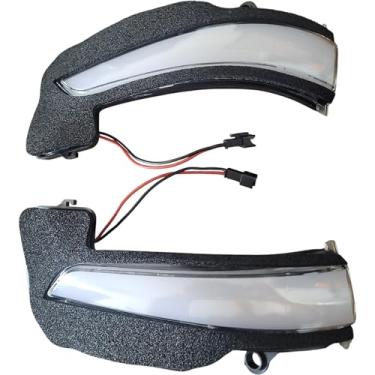 Imagem de Pisca Retrovisor LED Dinâmico para a Toyota Hilux SW4 RAV4 – Plug and Play | Lente Branca com LED Âmbar | Par Completo