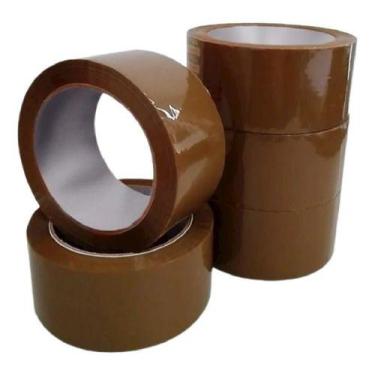 Imagem de Fita Adesiva Marrom 48X50 KORETAPE - Pacote c/5 Rolos