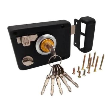 Imagem de Fechadura Chave Tetra de Sobrepor c/ Trava Anti-Furto Alta Segurança P