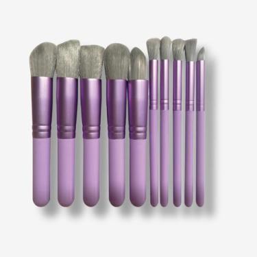 Imagem de Kit 10 Pincéis De Maquiagem Violet Dreams Nybc Beauty