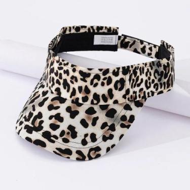 Imagem de Chapéu de Sol Feminino com Estampa de Leopardo - Respirável, Aba Curva