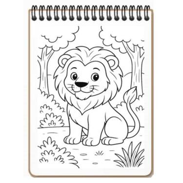 Imagem de Caderno de Colorir - 100 Desenhos Variados - Loja Raptor Art