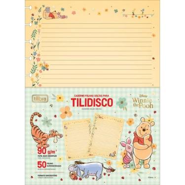 Imagem de Refil para Tilidisco Universitário Pooh 50 Folhas 90 Gramas, Único