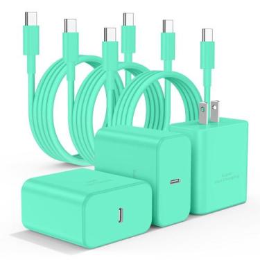 Imagem de Carregador Essri 45W USB C para Samsung Galaxy S24 Ultra Green, pacote