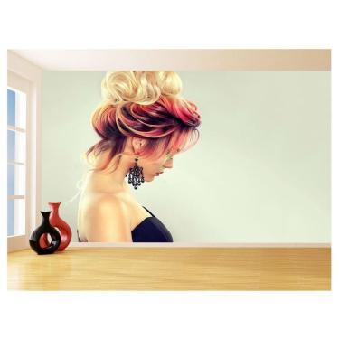 Imagem de Papel De Parede 3D Salão De Beleza Corte Cabelo 3,5M Slb32
