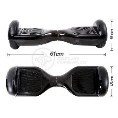 Imagem de Hoverboard Infantil Skate Elétrico Bluetooth - Preto Nº57