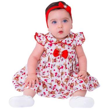 Imagem de Vestido de Bebê Menina Infantil Florido Algodão Mundo Nina - MUNDO NIN