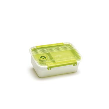 Imagem de Pote Plástico Marmita Microondas Com Bandeja e Válvula 800ml