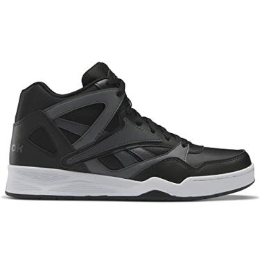 Imagem de Reebok Tênis de basquete unissex adulto Bb4590 de cano alto, Preto/cinza puro, 12 Women/10.5 Men