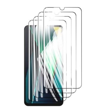 Imagem de Protetor de tela para Xiaomi Poco C75 4G, 4 unidades, vidro temperado, cristal de alumínio, capa antirriscos, compatível com impressão digital, 6,88" (preto)