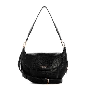 Imagem de GUESS Bolsa de ombro Marsha Flap, preta