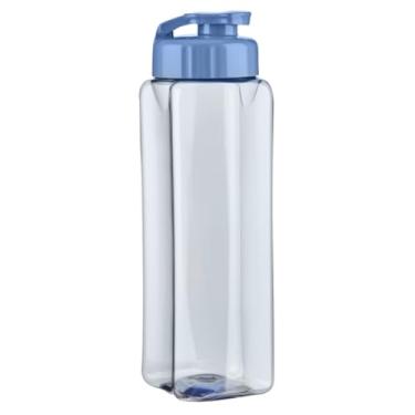 Imagem de Garrafinha de Água 800ml Squeeze Valsa Tampa Prática (Azul)