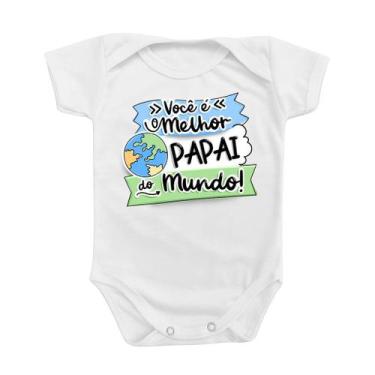 Imagem de Roupinha Body de Bebê Presente Temático Neutro Melhor Pai do Mundo - M