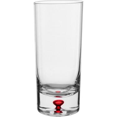 Imagem de Jogo 6 Copos Home&co Esfera Vermelha Eco Crystal 450ml 15x7