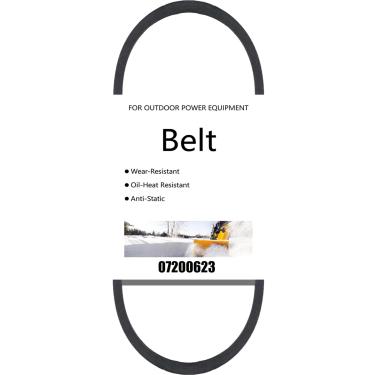 Imagem de Diskary 07200623 Correia de transmissão helicoidal para sopradores de neve Ariens Gravely 926LE 11528LE 11526DLE 926DLE 936, substitui 7200020 720002 07200020 7200623 (1/5.1 cm X 95.2 cm) (07200) 0623