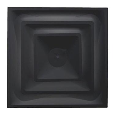 Imagem de HVAC Premium Grade de fornecimento HVAC de teto suspenso - para T-Bar Lay-in - 2 cones - 61.0 cm x 61.0 cm - para conexão de ventilação de 20.3 cm - Preto