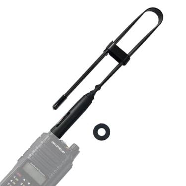 Imagem de Antena tática dobrável UV-9R Pro para rádio bidirecional GMRS UV-9G UV-9R Plus 48 cm/18,8 polegadas banda dupla VHF UHF SMA-fêmea portátil de longo alcance compatível com UV-S9 Plus