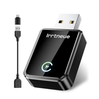 Imagem de Irrtneue Adaptador CarPlay sem fio versão 2025, conexão estável 2 em 1 de 5,8 GHz, Plug & Play via USB/USB-C, conexão automática, acessório de carro compacto (estilo 3)