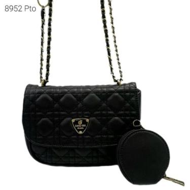 Imagem de Bolsa Feminina Transversal Ombro Matelassê com Porta Moedas 8952 - H2 