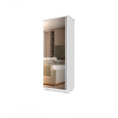 Imagem de Sapateira Londres Com Espelho Na Porta 5 Prateleira Branco