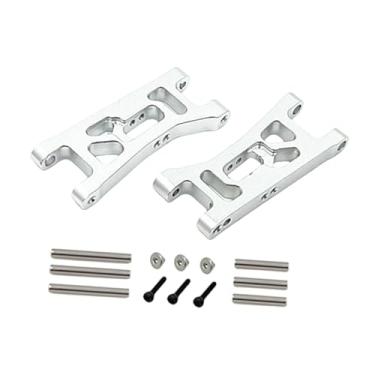 Imagem de oshhni 2 peças de braço de suspensão dianteira de metal para substituição em carros de modelismo Wltoys 244016, escala 1/24, Argent
