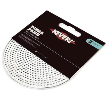 Imagem de Keveri KEV-APIZ frigideiras de 30,5 cm H1, pacote com 3, conjunto de prateleiras de alumínio resistentes ao calor, perfeitas para fornos de pizza, churrasqueiras a carvão e cozinhar ao ar livre, fácil