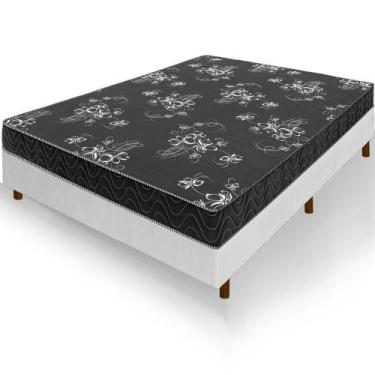 Imagem de Cama Box Viúva Colchão Andes Espuma D20 128x188x51cm - Nanna Colchões