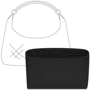 Imagem de FANJI Project Bolsa organizadora para bolsa Bottega Veneta Mini Wallace, ajuste personalizado interno premium preto fosco leve resistente à água acessórios para inserção de bolsa