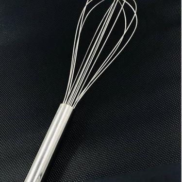 Imagem de 2 Unidades Batedor De Clara Profissional Inox Reforçado Utensílio De Cozinha Aço Inoxidável