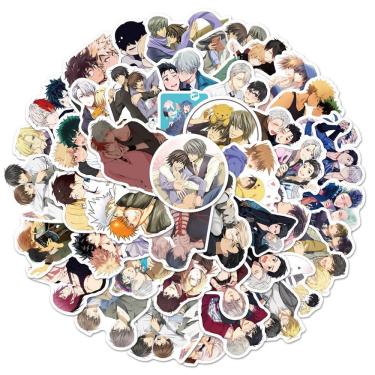 Imagem de Adesivos Bl Yaoi Gays Anime, pacote de 50 unidades, 4-7 cm
